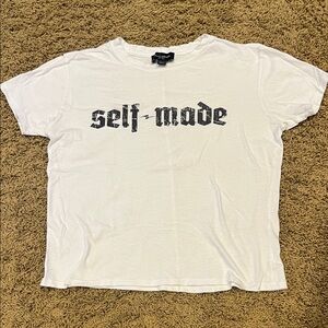David Lerner White 'Self-Made' Tee